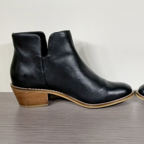 Cole Haan Abbot Cutout Ankle Booties, Black Leather, Womens Size 5.5 B - Picture 6 of 12